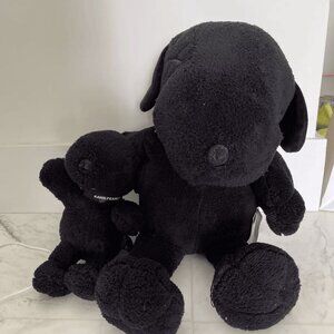 Uniqlo Kaws Peanuts Black New 2 Piece Small And Large toy plush